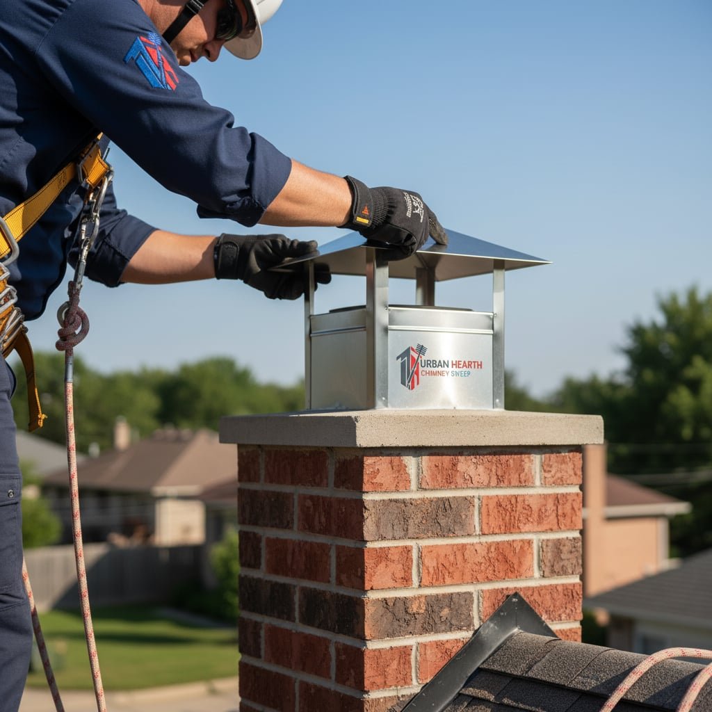 Boston Chimney Cap Installation